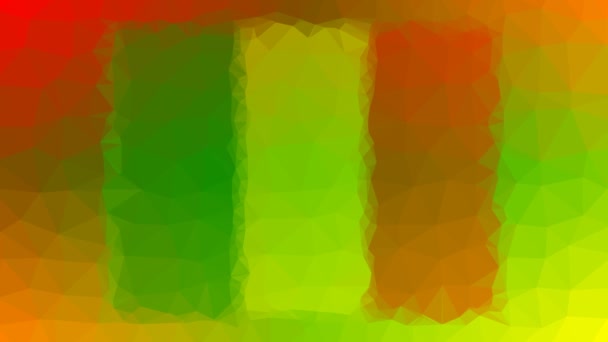 马里国旗Iso Ml淡出工艺上的分叉环状脉动多边形 — 图库视频影像