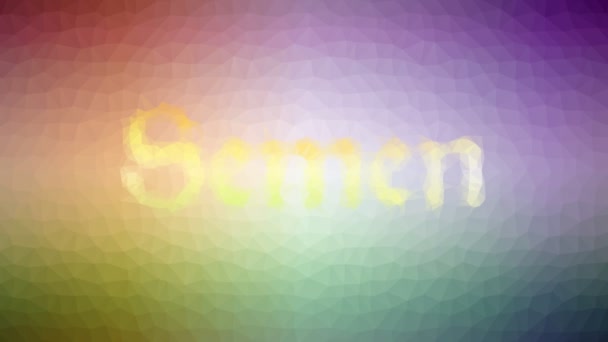 Sperma Lost Vreemde Tessellatielooppulserende Polygonen — Stockvideo