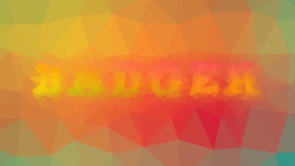 Texugo Desaparecer Estranho Tesselado Looping Animado Polígonos — Vídeo de Stock
