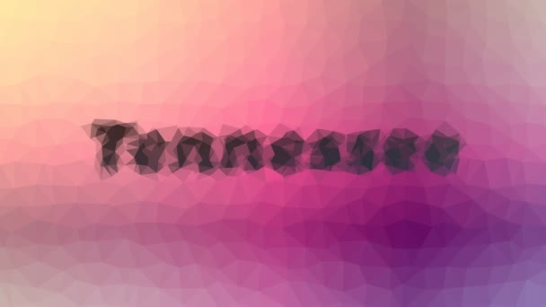 Tennessee Fade Vreemde Tessellatie Looping Pulserende Driehoeken — Stockvideo