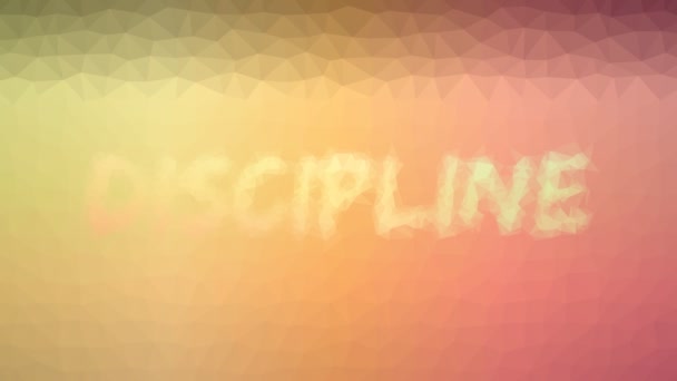 Disciplina Apparendo Tessellazione Tecnologica Looping Poligoni Pulsanti — Video Stock