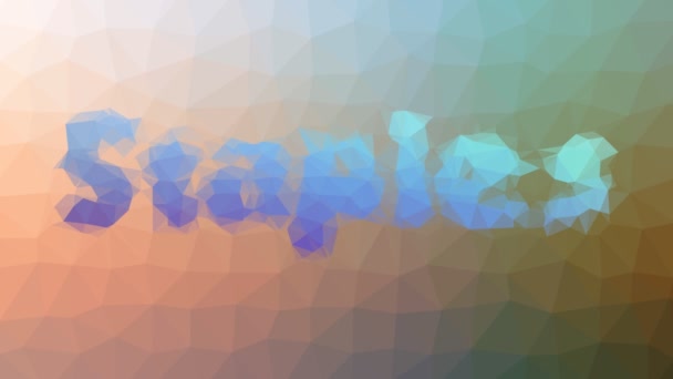 Staples Fade Techno Tessellation Looping Animated Polygons — Stock video