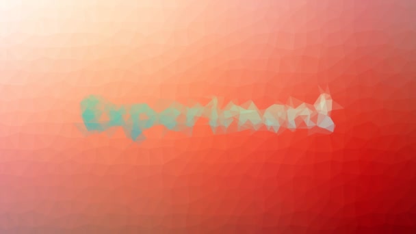 Eksperyment Pojawiający Się Ciekawie Tessellation Pętli Animowane Trójkąty — Wideo stockowe