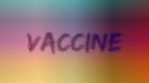 疫苗出现现代特色环路动画多边形 — 图库视频影像