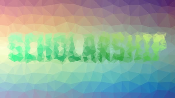 Beca Fade Interesante Tessellado Looping Polígonos Animados — Vídeos de Stock