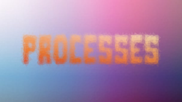 Processer Upplösning Techno Tessellating Looping Pulserande Polygoner — Stockvideo