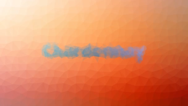 Chardonnay Appearing Techno Tessellating Looping Pulsing Polygons — Stock Video