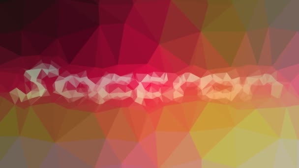 Safran Verblasst Moderne Tessellating Looping Bewegliche Polygone — Stockvideo