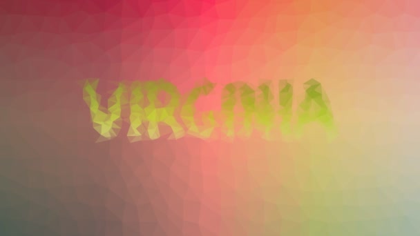 Virginia Rozpouštění Zajímavé Tessellating Smyčka Pulzující Trojúhelníky — Stock video