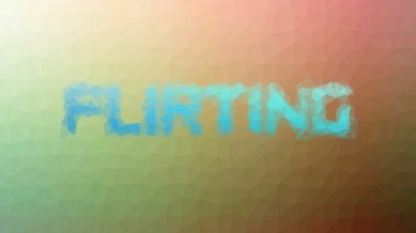 Flört eden garip tesselleştirilmiş döngüler hareket eden üçgenler