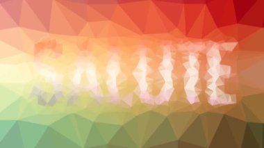 Tekno tesselleme, döngü hareketli çokgenleri selamla