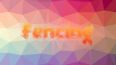 Eskrim zayıflama tekno tessellasyon döngüsü canlandırılmış üçgenler