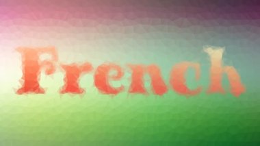 Fransızca görünen tekno tessellasyon döngüsü hareket eden üçgenler