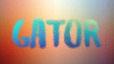 Timsah tekno tesselleme döngüsü animasyon çokgenler