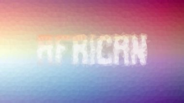 Afrika Solgunluğu Modern Tesselleme Döngüsü Canlandırılmış Üçgenler