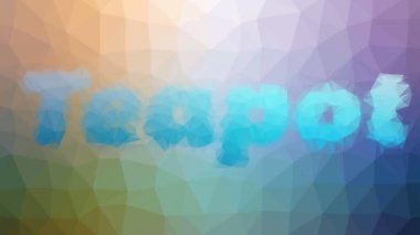 Çaydanlık soluklaşır garip tesselleştirilmiş döngüler animasyon çokgenleri