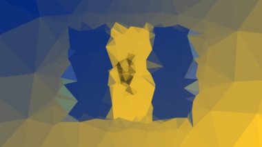 Barbados Flag ISO: BB soluk teknolojik tesselleştirme döngüsü titreşimli çokgenler