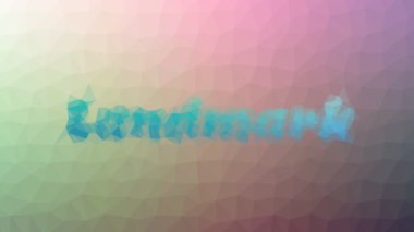 Landmark soldu ilginç tessellation döngüsü titreşen çokgenler