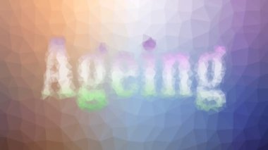 Yaşlanan solgunluk garip tesselleme döngüsü canlandırılmış üçgenler