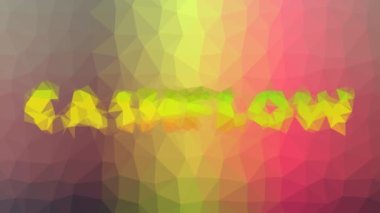 Nakit akışı Tekno Tesselleştirilmiş Döngü Canlandırılmış Üçgenleri Çözüyor