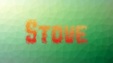 Soba sönük tekno tesselleme döngüsü canlandırılmış çokgenler