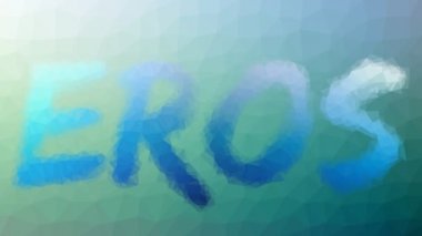 Eros soldu tekno tesselleştirilmiş döngü animasyon üçgenleri
