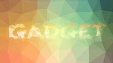 Gadget ortaya çıkıyor tekno tesselleştirilmiş döngü animasyon çokgenleri