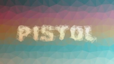 Tabanca solukluğu garip tesselleştirilmiş döngü canlandırmalı üçgenler