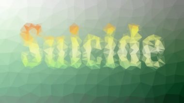 İntihar sönük tekno tesselleştirilmiş döngü hareketli üçgenler