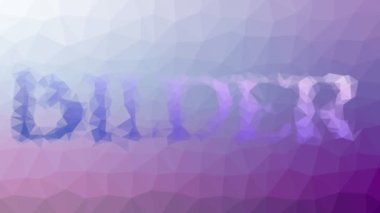 Bilder ortaya çıkan modern tesselleştirilmiş döngülü animasyon çokgenleri