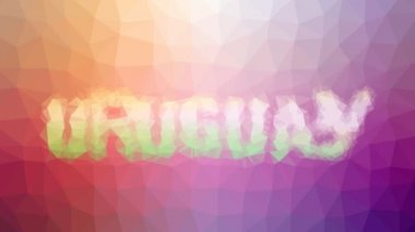 Uruguay soldur modern tessellasyon döngüsü titreşim üçgenleri