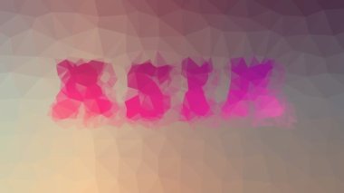 Asya tekno tesselleştirilmiş gibi görünüyor. Hareket eden çokgenler.