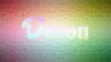 Devon kayboluyor. Garip tesselleştirilmiş döngü titreşimli çokgenler.