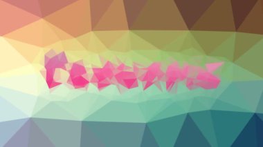 Ekonomik solgunluk garip tessellasyon hareketli üçgenler