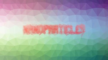 Nanopartiküller Garip Görünüyor Tessellasyon Döngüsü Animasyon Çokgenleri