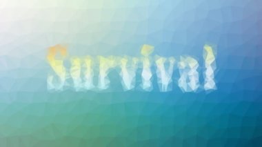 Hayatta kalma solukluğu modern tesselleştirilmiş döngü hareketli üçgenler