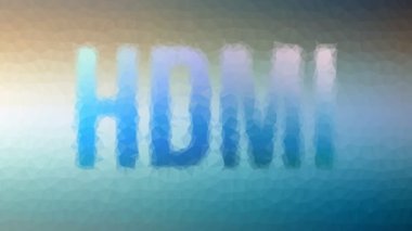HDMI ortaya çıkıyor. Teknolojik tessellasyon. Döngüler, üçgenler.