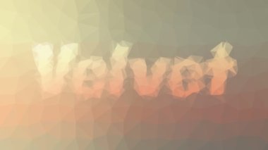 Kadife görünümlü tekno tesselleme döngüsü hareket eden çokgenler