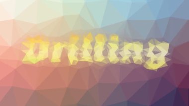 Sondaj solukluğu garip tesselleme döngüsü animasyon üçgenleri