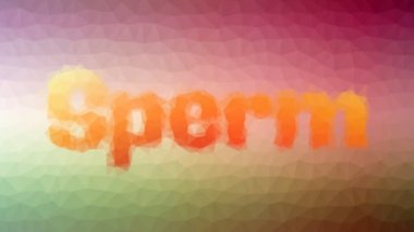 Sperm çözünen tekno tesselleme döngüsü hareket eden üçgenler