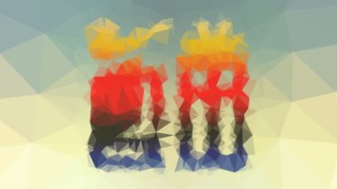 Mağazalar tekno tessellasyon görünümlü depolama animasyon çokgenleri