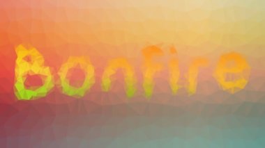 Şenlik ateşi garip bir şekilde ortaya çıkıyor.