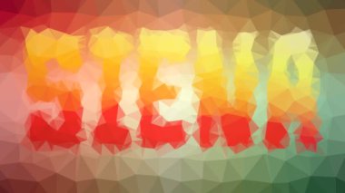 Siena garip bir şekilde ortaya çıkıyor. Hareket eden çokgenler.