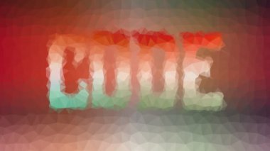 Tekno tessellasyon çözünen kod. Canlandırılmış üçgenler.