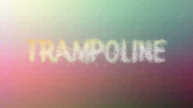 Trambolin garip bir tessellasyon çözüyor hareket eden üçgenler.