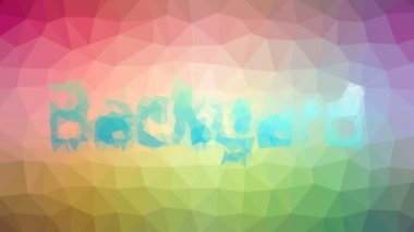 Arka bahçe modern tesselleştirilmiş döngüler titreşimli çokgenler