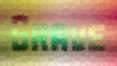 Mezar görünen teknolojik tessellasyon titreşimli çokgenler