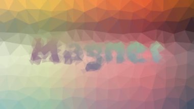 Mıknatıs kaybolma tekno tesselleme döngüsü hareket eden çokgenler