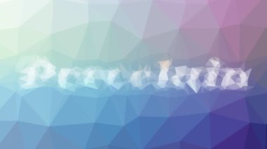 Porselen soluklaşır tuhaf tesselleme döngüsü hareket eden çokgenler