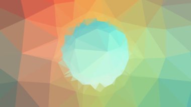çember şekli geometri çözünen tekno tessellasyon döngüsü canlandırılmış üçgenler